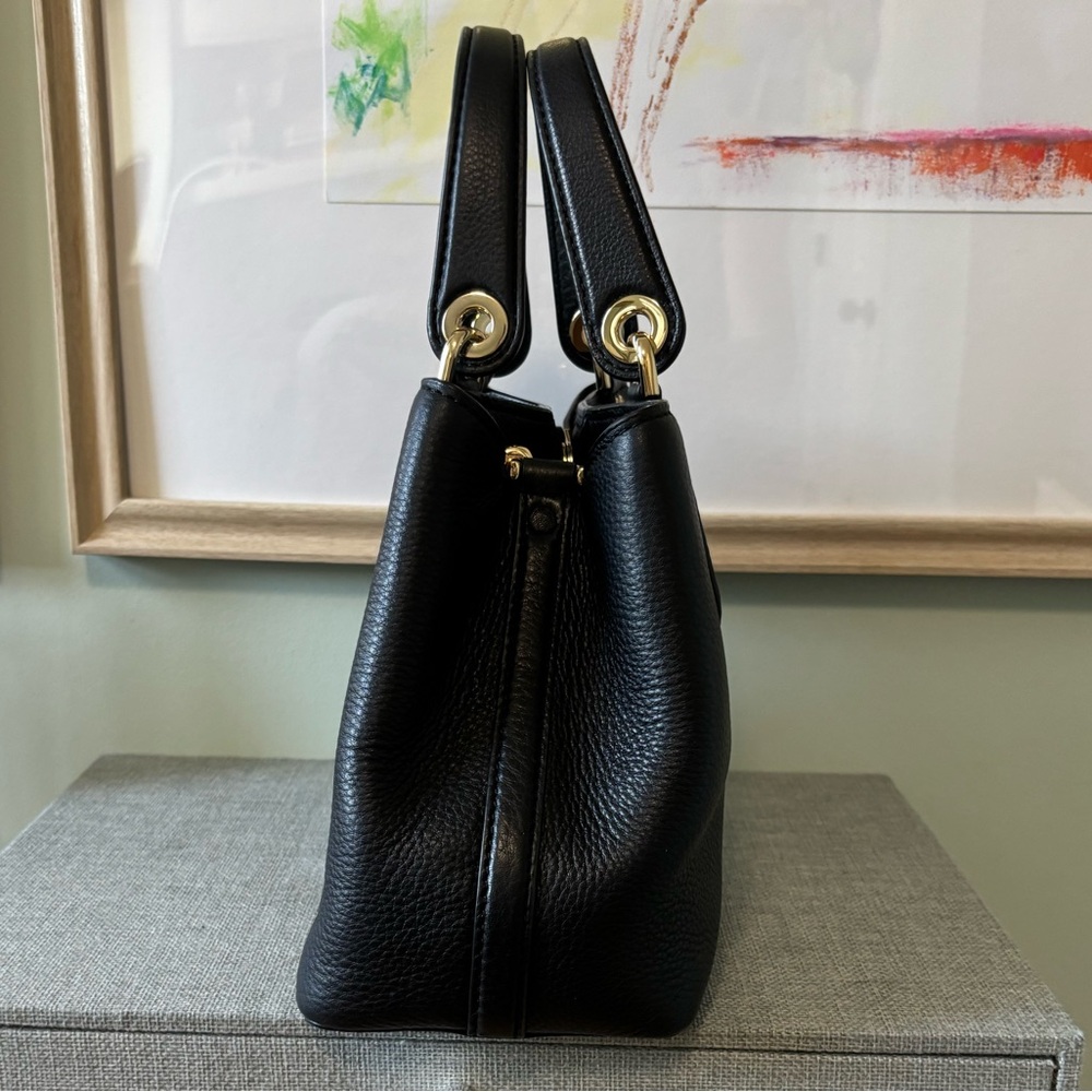 Michael Kors Black Pebbled Leather Handbag - Picture 2 of 5